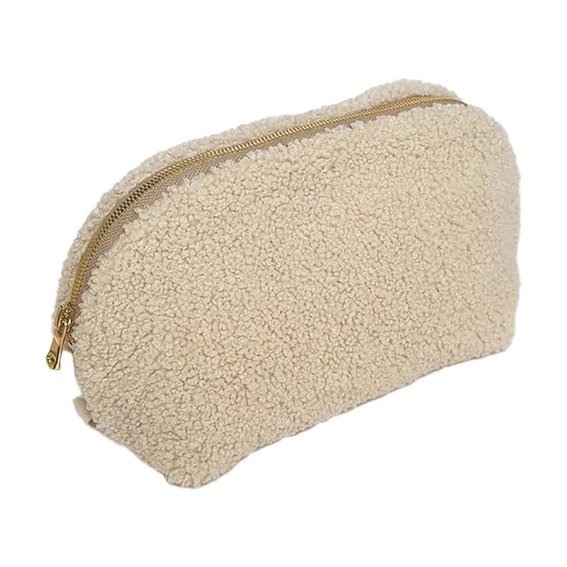 Косметичка Miso Your Favourite Bag Teddy бежева, середня, трикутна, 25*14*15 см (WW001-5)